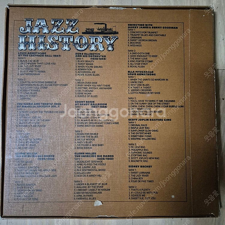 수입LP 재즈 JAZZ HISTORY 10장--1