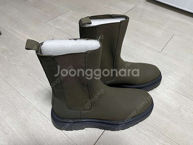 asos 카키색 ASOS DESIGN 하이 첼시 부츠 ...--1