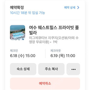 여수 웨스트힐스 풀빌라펜션 이용권팝니다