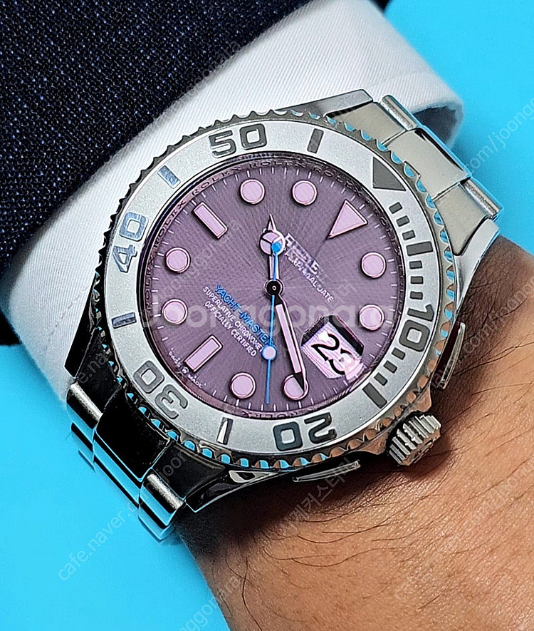 갤럭시워치4 클래식 42mm R사 요트마스터1 실버 커...--0