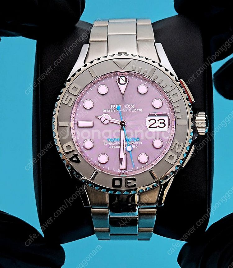갤럭시워치4 클래식 42mm R사 요트마스터1 실버 커...--2