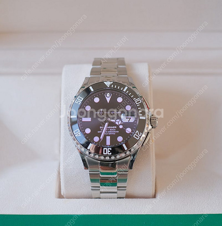 갤럭시워치4 클래식 42mm RLX 섭마 블랙 커스텀 ...--0