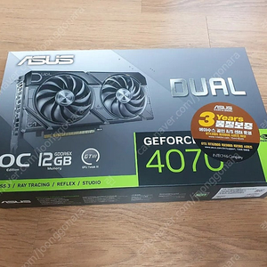 asus dual rtx4070 o12g evo 그래픽카드 미개봉
