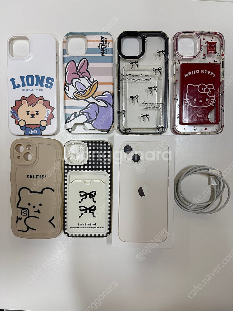 아이폰13 화이트 128GB 팝니다.(배터리98%)--0
