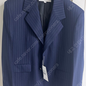 택포 토니웩 STRIPED WOOL OVERSIZED TAILORED JACKET_ NAVY PINSTRIPE L사이즈