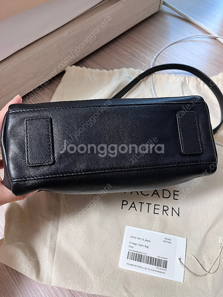 파사드패턴 빈티지 캐빈백 블랙(1회착용) 가격내려요--4