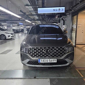 56,225 km 싼타페 중고 더 뉴 싼타페 디젤 2.2 4WD 프레스티지 중고자동차가격 회색