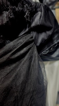 새상품 55~99 빅사이즈 가능한 블랙드레스 셀프웨딩 ...--3