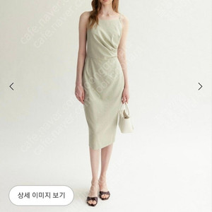 sie시에 데아 셔링 슬리브리스 드레스 XS 올리브 택달린 새상품