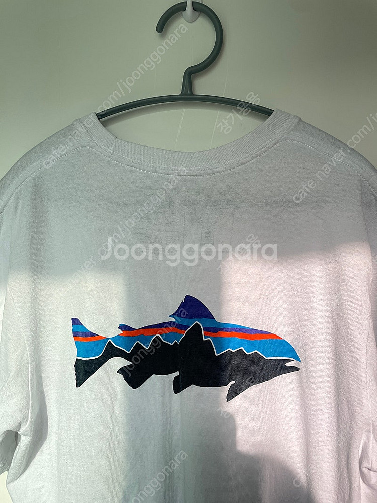 파타고니아 피츠로이 물고기 티셔츠 S--1