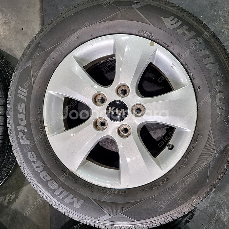 구형 K5 15인치 중고 휠타이어 205 70 15 한...--2