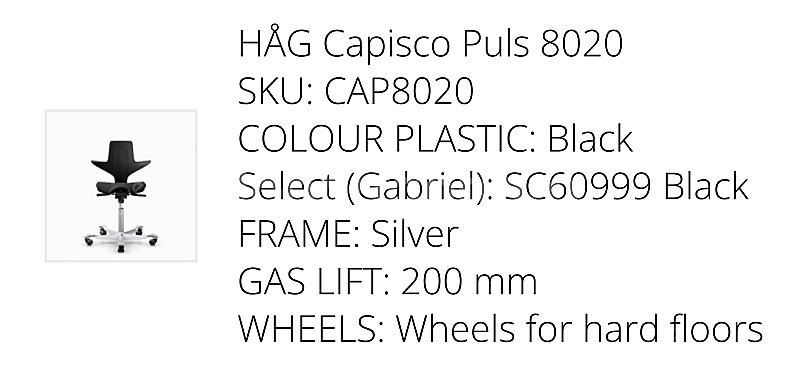 하그 카피스코 풀스 8020 HAG Capisco Pu...--0