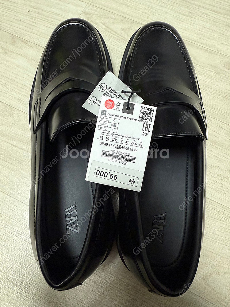 자라 남성 신발 구두 새상품 택포 275사이즈--0