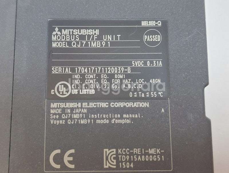 미쓰비시 QJ71MB91 Modbus I/F Unit ...--3
