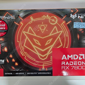 SAPPHIRE 라데온 RX 7800 XT NITRO+ OC 16GB 그래픽 카드입니다