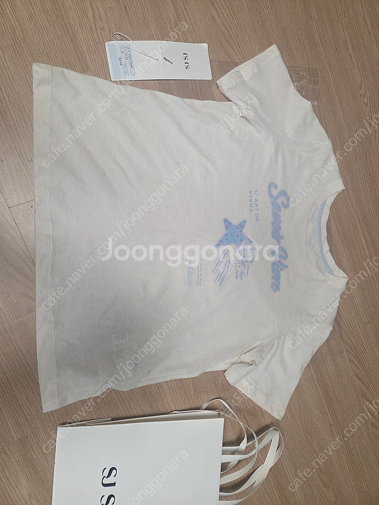 sjsj 25년 린넨 블렌드 시퀸 레터링 여름반팔티 품절된 새상품판매--4