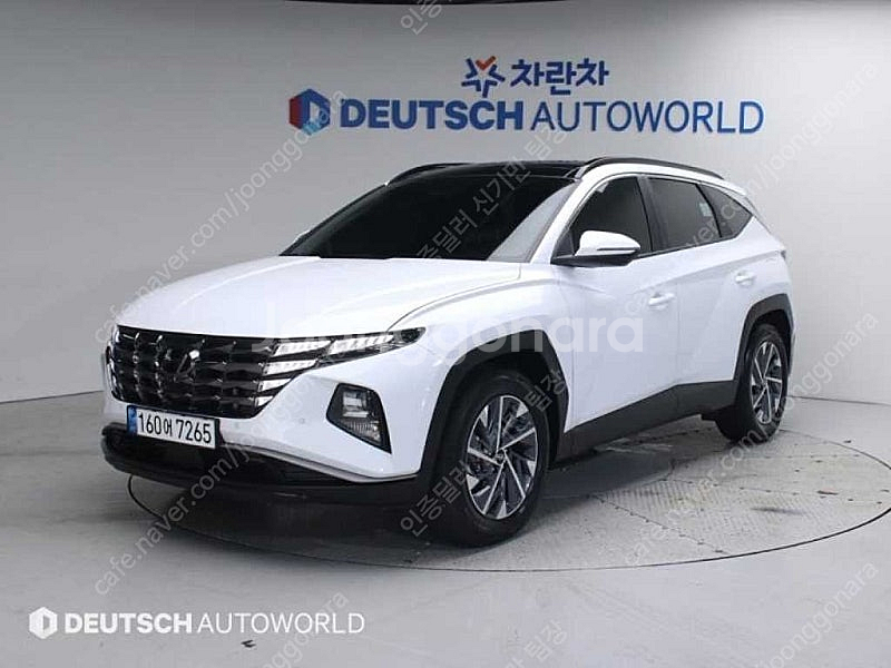 흰색 투싼 중고 NX4 투싼 중고차 가솔린 1.6 터보...--6