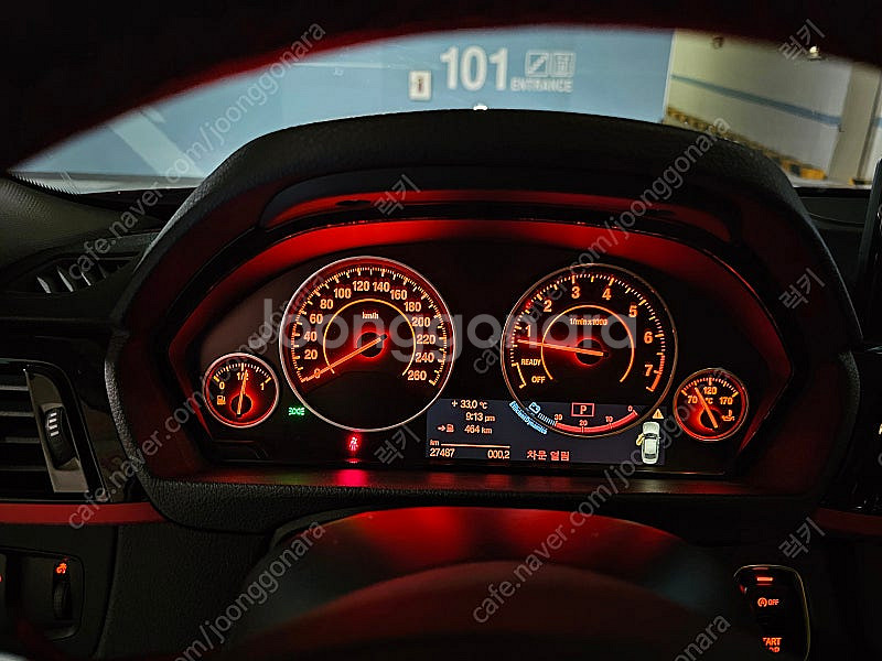 BMW 3시리즈 F30 320i 순정 계기판 (적산거리...--3
