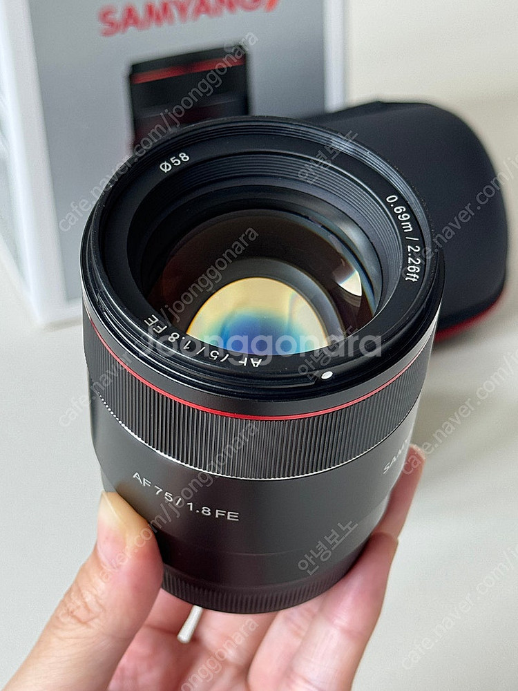 삼양 75mm f1.8 75.8 소니 fe 마운트--1