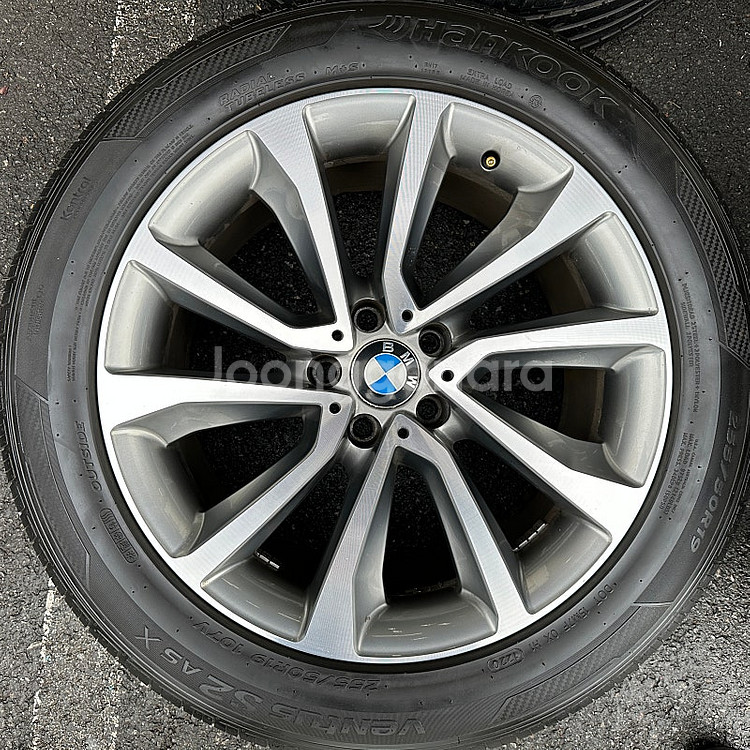 BMW X5 X6 19인치 중고 휠타이어 세트 팔아요 ...--2