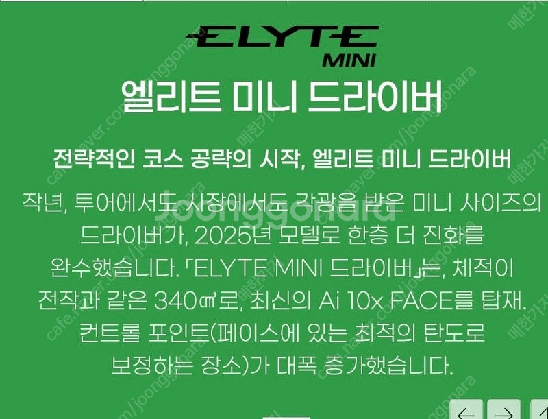 엘리트 미니 드라이버 (2025 캘러웨이 정품)--1