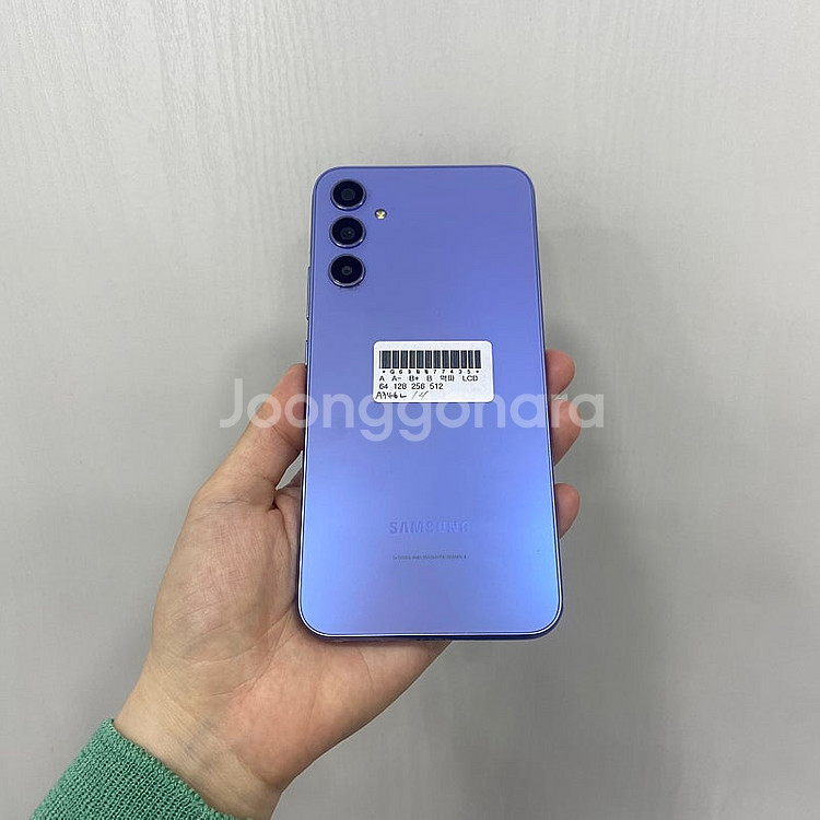 77435 갤럭시A34 바이올렛 128GB 부산 중고폰...--2