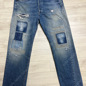 리바이스빈티지클로딩 lvc55501-0051 로켓시티 패치워크 리페어 33X32사이즈 더블알엘,RRL,폴로,풀카운트,웨어하우스,레졸루트