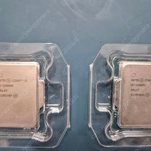 인텐 12600K CPU 단품 2개 판매합니다