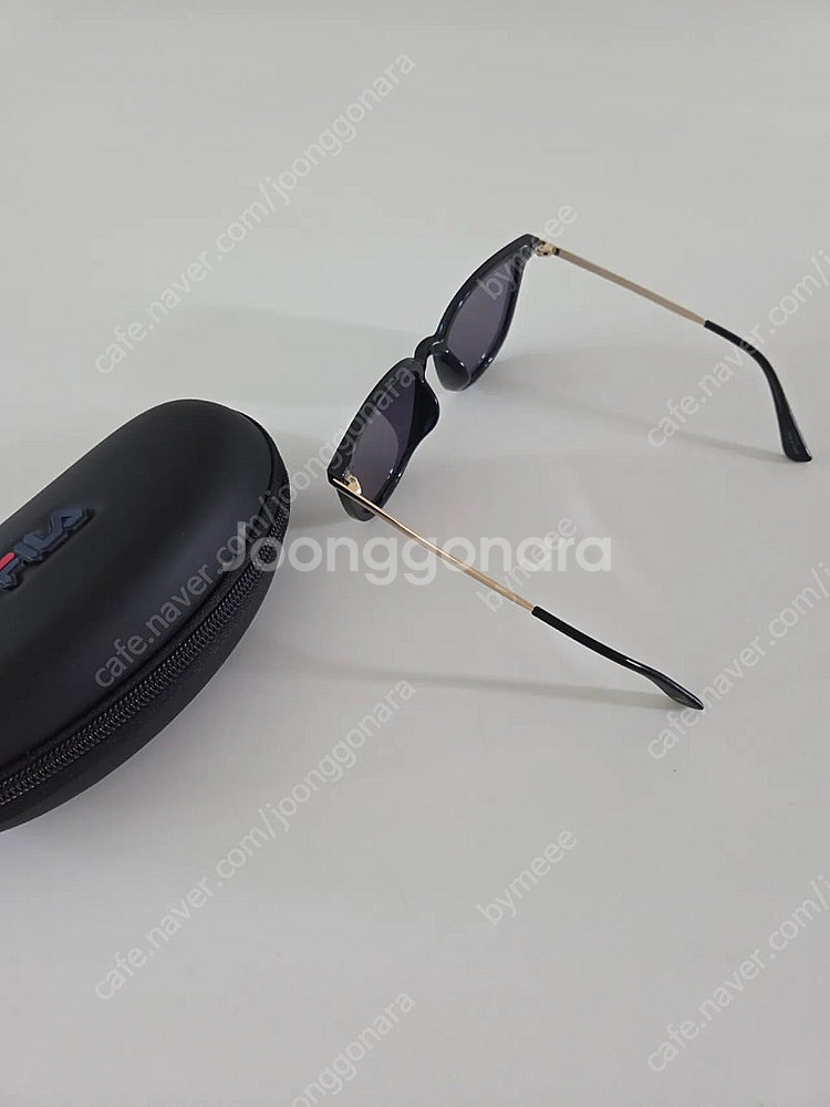 휠라 미러 선글라스 FLS7328 블랙/골드--2