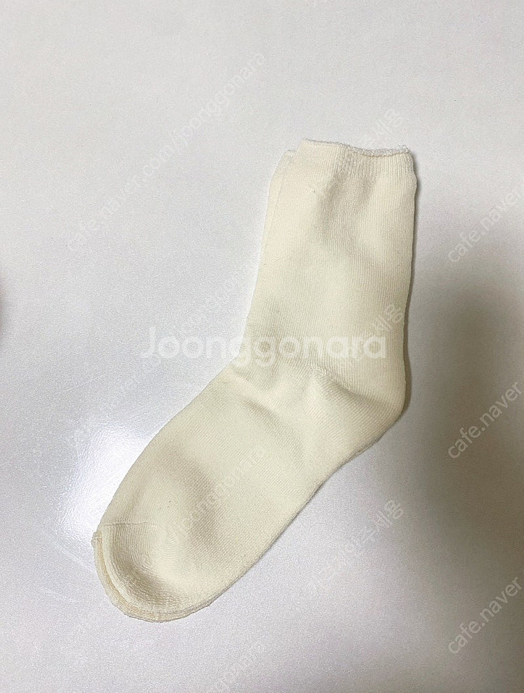 기모 양말 7개 아이보리--1