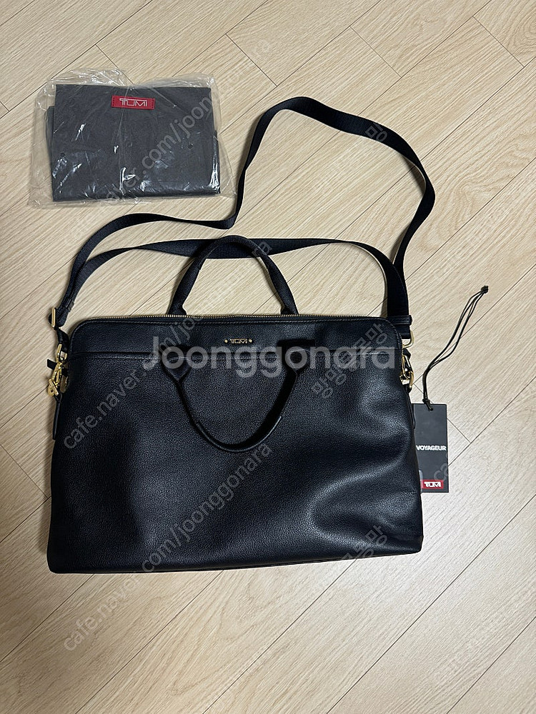 투미 보야져 레더 조앤 랩탑 캐리어 블랙--0
