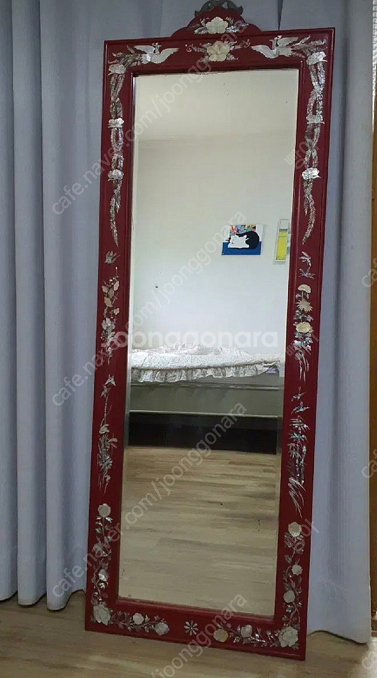 주칠 자개벽거울--0