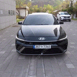 아반떼 중고 아반떼 CN7 중고 아반떼 신형 중고 검정색 2024년식 7,435km 1.6 가솔린 인스퍼레이션 N Line 중고자동차