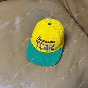 Supreme 슈프림 6패널 볼캡 모자 (Team Green/Yellow)