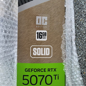 ZOTAC RTX 5070Ti SOLID 16GB 그래픽카드 미개봉 /조탁