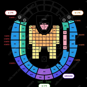 블랙핑크 막콘 F1구역 (F2구역 초 근접) 단석/연석 최저가 양도