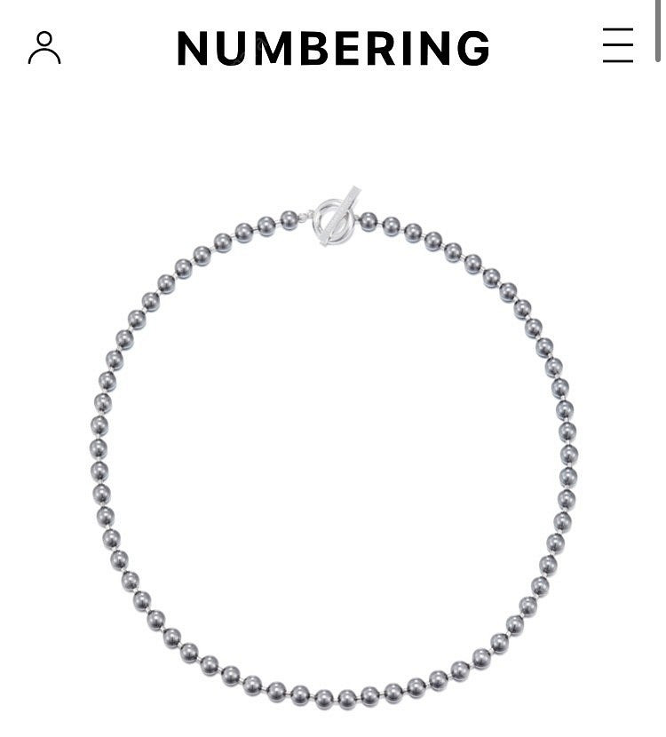 넘버링 Numbering #9718 진주 목걸이--1