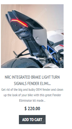 S1000RR 2019~ NRC 휀다리스 번호판 미러커...--3
