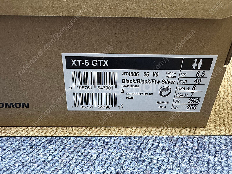 살로몬 XT-6 GTX 250--3