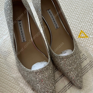 르몽쉐 웨딩슈즈 바닐라 글리터 37 (5cm)