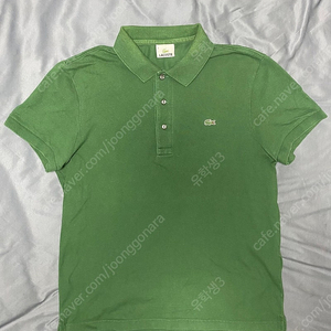 남성 라코스테 5사이즈 다크그린 PK 카라 폴로 반팔 셔츠 Lacoste 시그니처 색상