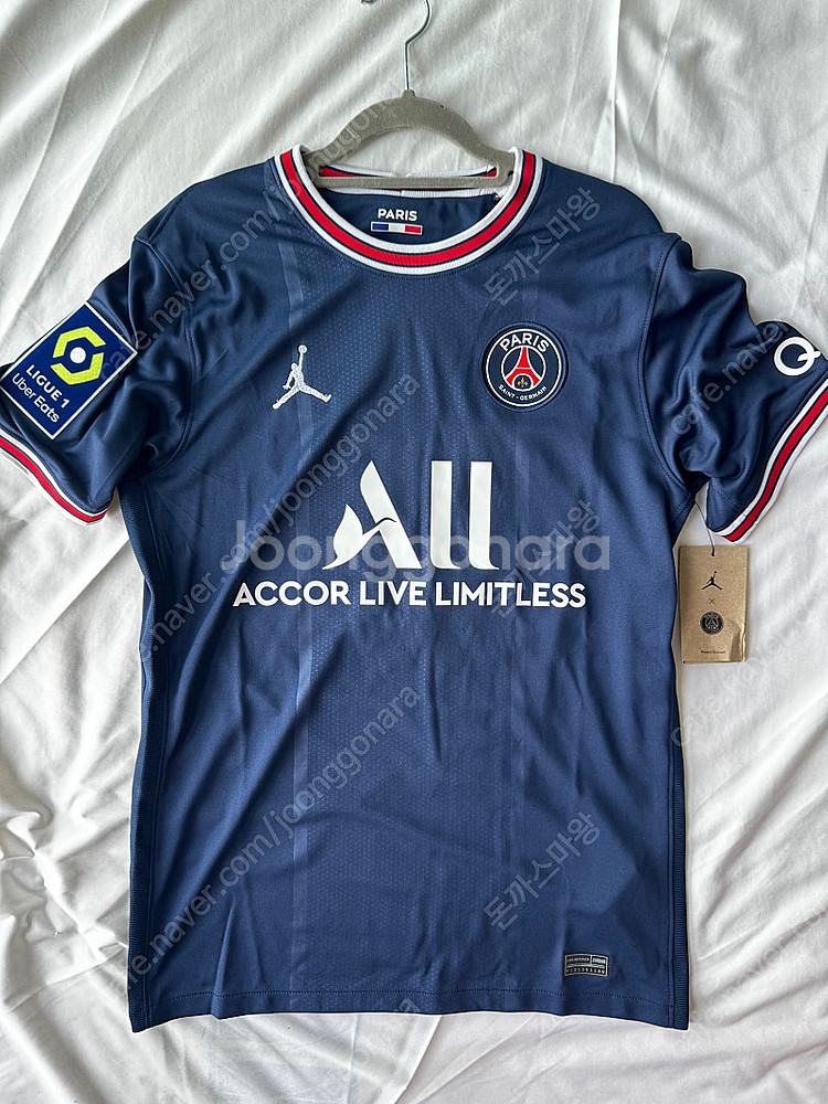 21/22 PSG 조던 홈 메시 입단 유니폼 팝니다--0