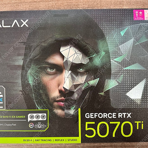 갤럭시 GALAX 지포스 RTX 5070 Ti EX GAMER BLACK OC D7 16GB 개봉 신품