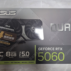 ASUS DUAL 지포스 RTX 5060 OC D7 8GB 그래픽카드 미개봉 제품 판매합니다.(택포)