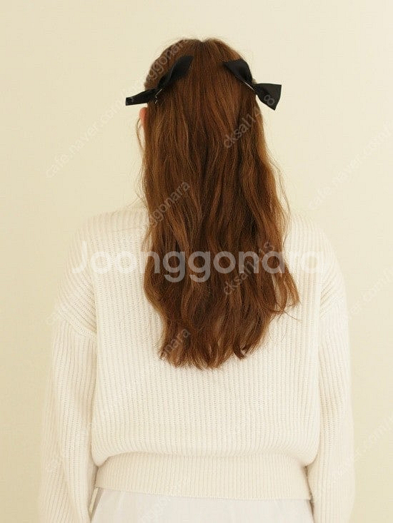 라세레모니 리본핀 세트 블랙--1