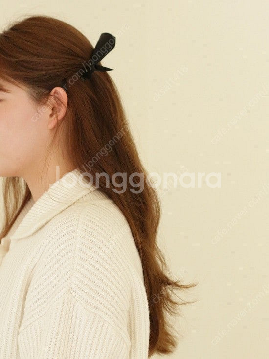 라세레모니 리본핀 세트 블랙--2