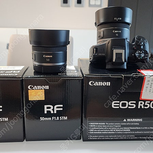 캐논 EOS R50 + rf16mmf2.8 + rf50mmf1.8 신품급 판매