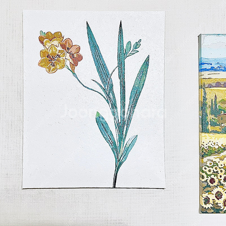 식물화 / 택포 / 명화그리기 / 셀프 인테리어 / 페인팅 / 그림 / 꽃--1