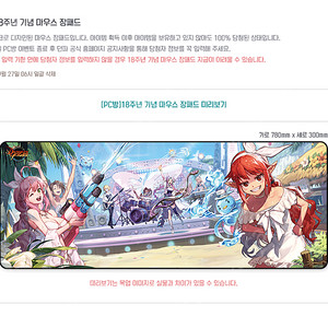 던전앤파이터 10주년 장패드