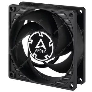 ARCTIC P8 MAX 블랙 팬 미개봉
